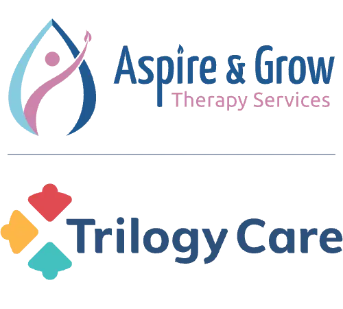 Aspire & Grow and Trilogy Care logos side to side