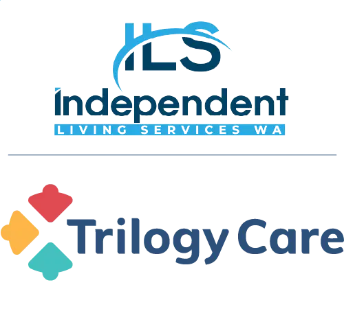 Independent Living and Trilogy Care logos side by side